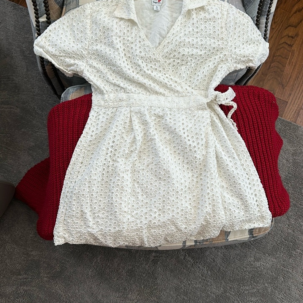 DVF GAP Kids White Eyelet Dress